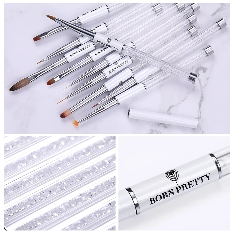 Кисть для ногтей BORN PRETTY кисть рисования градиентного акриловая ручка детейлинга