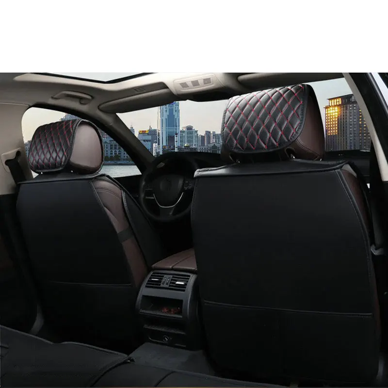  Leather Auto Universal Car Seat Cover Cushion for Jeep Grand Cherokee Compass Commander Renegade Wr