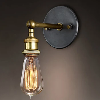

Vintage E27 LED Wall Lamp American Wall Lights Fixtures Retro Vintage Wall Lamp Loft Home Lights luminaire Bedside Lamp