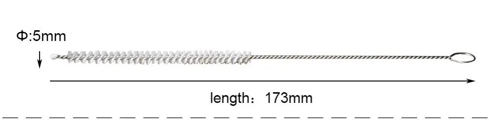 RU-5/100 шт Набор щеток для чистки трубок из нейлона для чистки трубок/мундштук fb0004