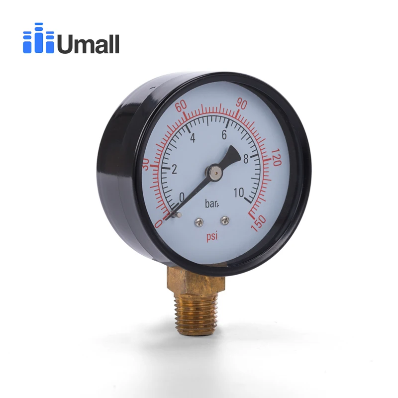0-10bars цифровой дисплей Мини манометр измеритель давления воды для воздуха и жидкости компрессор гидравлический вакуумный манометр Двойной весы тестер