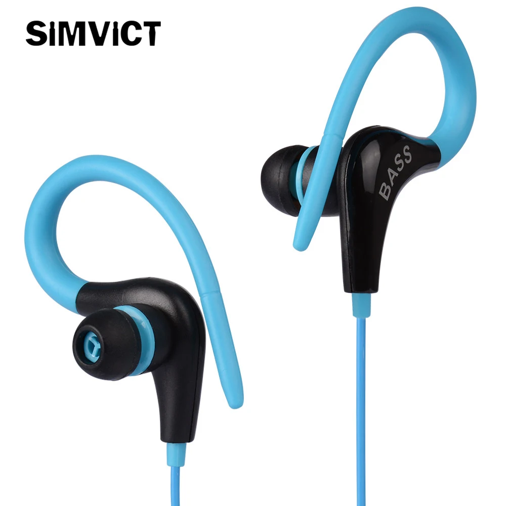 

SIMVICT D13 Earphone Ear Hook Sport Headset Light Weight Bass Running Headphone for iPhone 5 5S 6 6S Plus Xiaomi Samsung Earbuds