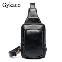 Высококачественная Мужская модная сумка через плечо, роскошная черная нагрудная сумка из искусственной кожи, двухслойная Мужская Дорожная сумка на плечо, нагрудная сумка на талию