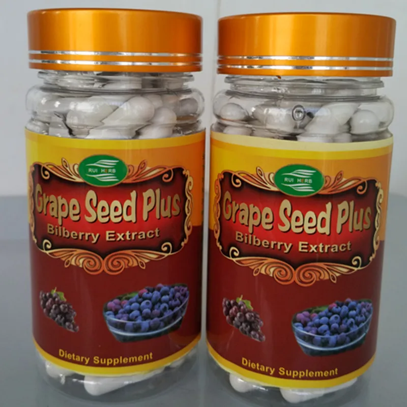

1Bottle Grape Seed Extract Plus Bilberry Extract Capsule 90pcs free shipping
