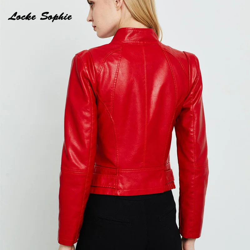 Women's Plus size short jacket coats 2019 Autumn faux fur PU Leather Splicing zipper Irregular Jacket Skinny locomotive coats