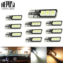 Buy 10pcs/lot T10 6 SMD 5050 194 W5W Canbus12V No Error Free Car Tail Turn Indicator LED Bulbs Light Lamp Taillights Light Bulb Free Shipping