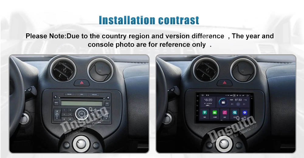 Discount Dasaita 10.2" Multimedia Player Android 9.0 Car Bluetooth GPS Navigator Autoradio 1 din Navi for Peugeot 208 2008-2017 12