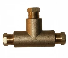 6mm Conector Do Tubo de Bronze de Cobre de Baixa Pressão LPG CNG Tee