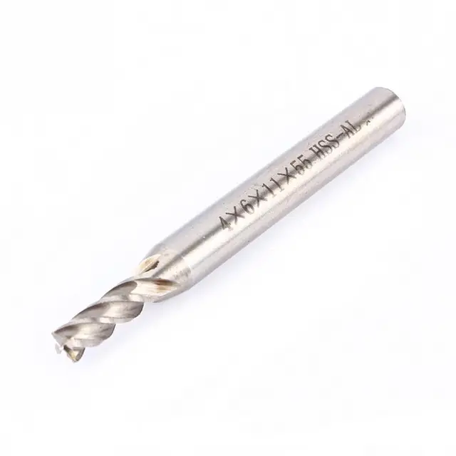 4mm-12mm Drill Bit HSS CNC Straight Shank 4 Flute End Mill Cutter Drill Bit