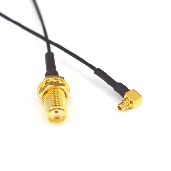 

100 Pieces Antenna WiFi Pigtail Cable MMCX Male Right Angle to RP SMA /SMA Female FPV Antenna Extension Cable