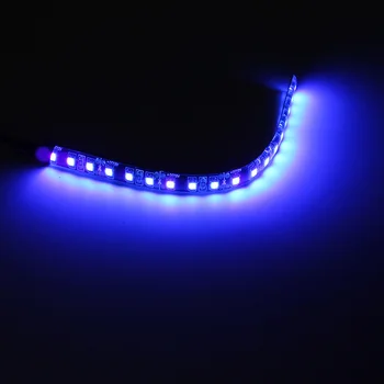 

CLAITE UV Ultraviolet 3528 SMD LED Flexible Strip Waterproof IP65 5/10/15/20/25/30/60cm 120LEDS/m 395-405nm Purple Light DC12V