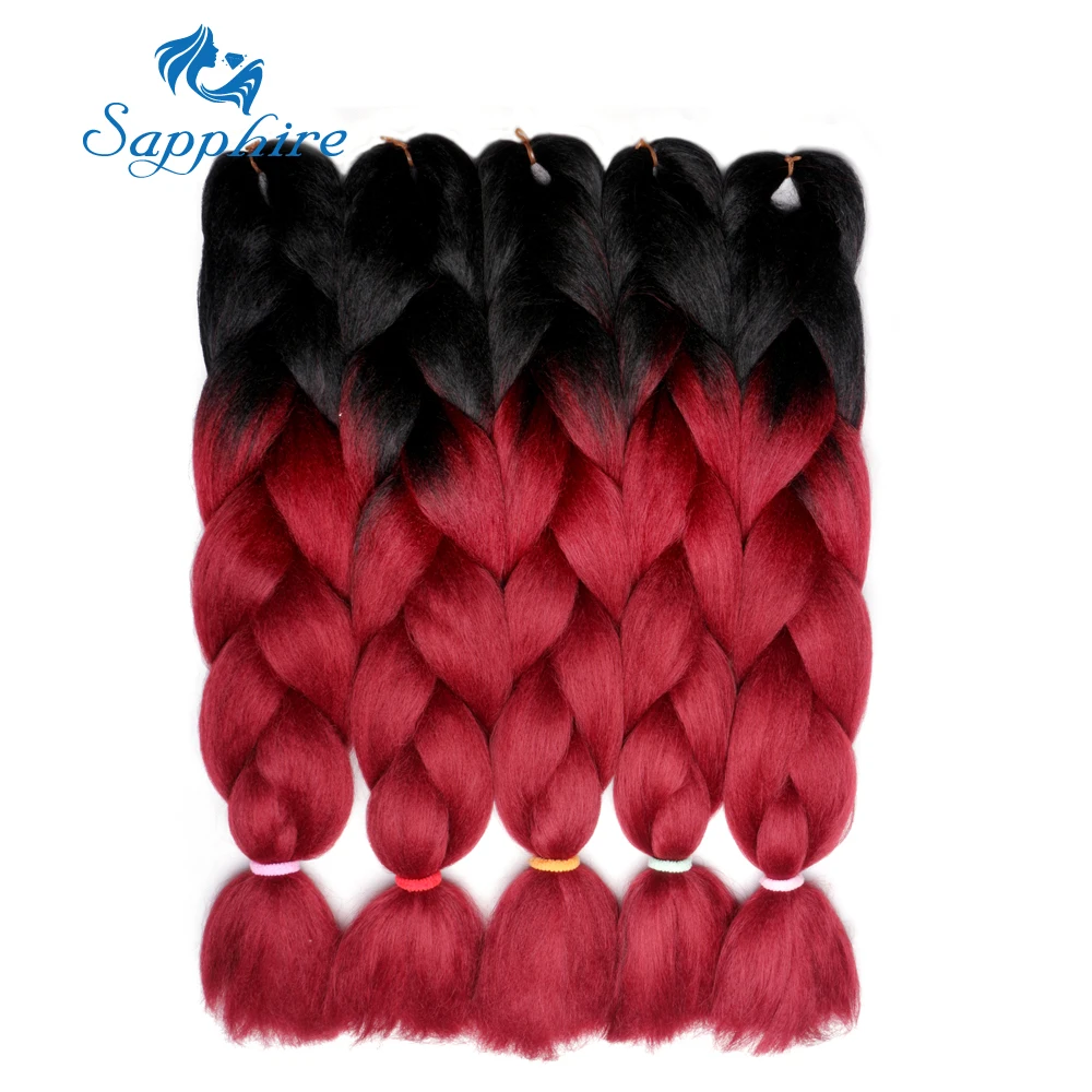 Sapphire Synthetic Hair Products 24inches Ombre Red Synthetic Hair