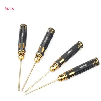 

1Set=4PCS RC Tool Parts 175mm Hexagonal Screwdriver 1.5/2.0/2.5/3.0MM HSS Titanium Screwdrivers for RC Helicopter / Racing Drone
