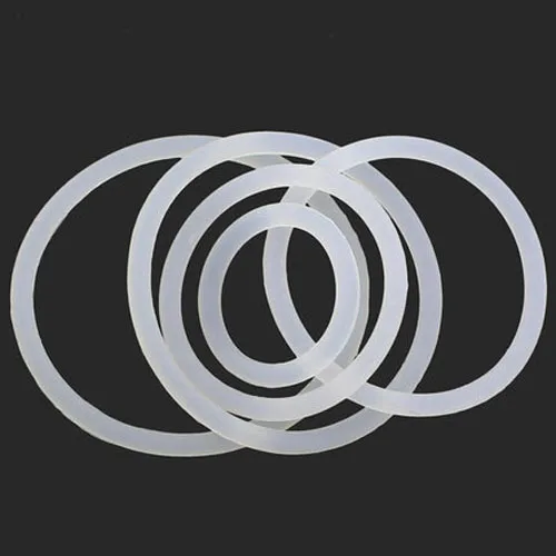 

10PCS 3.1mm wire diameter 31mm-80mm outside diameter silicone seal O-ring Silica gel Sealing ring washer high temperature white