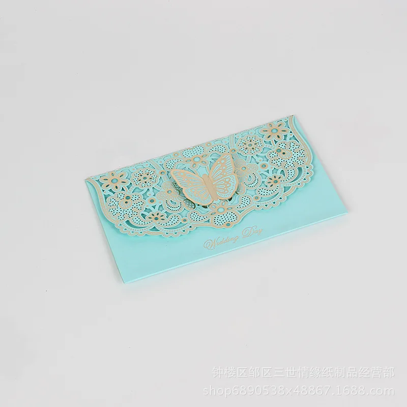  50pcs Laser Hollow Creative Party Invitation Wedding Engagement Valentine's Day Anniversary Special - 32951245227