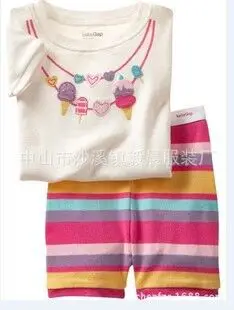 Новые Стильные комплекты одежды для детей с рисунками из мультфильмов пижамы для мальчиков Детские пижамные комплекты, Пижамы с короткими рукавами для мальчиков, От 2 до 7 лет - Цвет: at the pictures