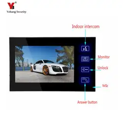 Yobang безопасности Бесплатная доставка 7-дюймовый монитор для видео домофона только в помещении машина для домофон