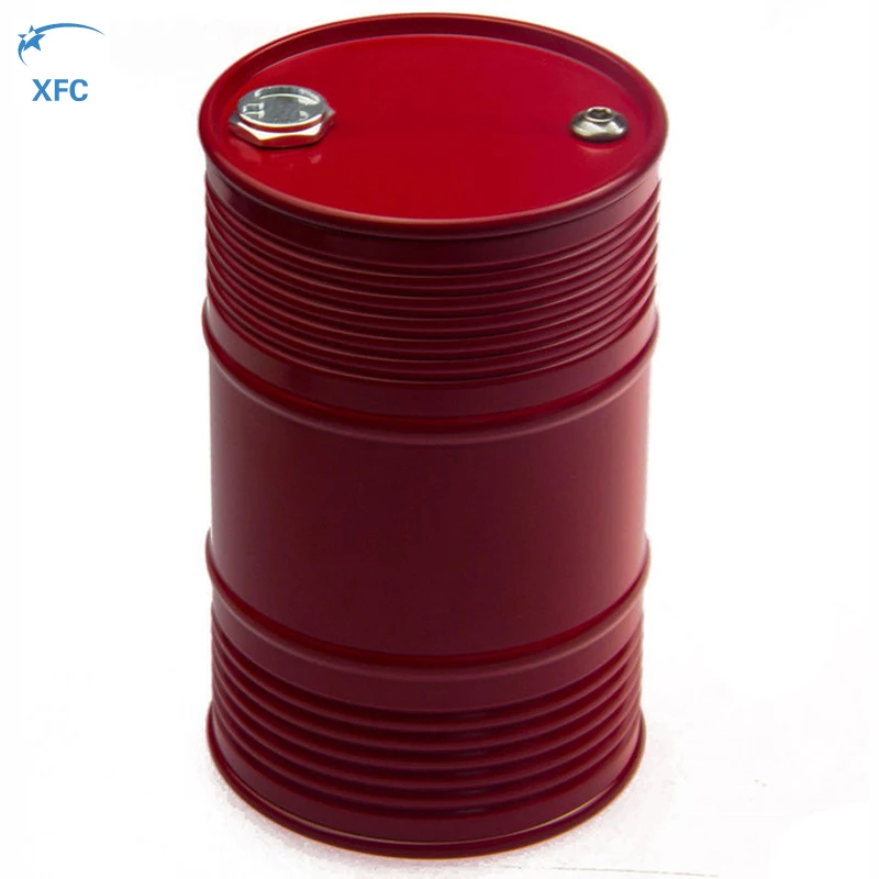 

Aluminum RC Oil Drum Tank for RC 1/10 1/14 Rock Crawler Truggy Tractor Container Truck Decor Part Red