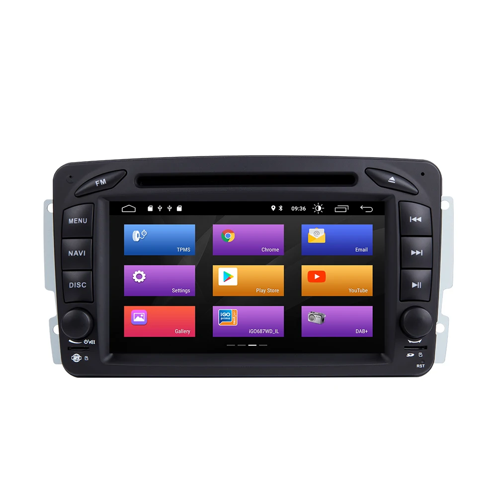 Best 2 Din Android 9.0 Car Multimedia Player For W203 Mercedes Benz Vito W639 W168 Vaneo Clk W209 W210 M/MLRadio Audio Navigation DVD 2