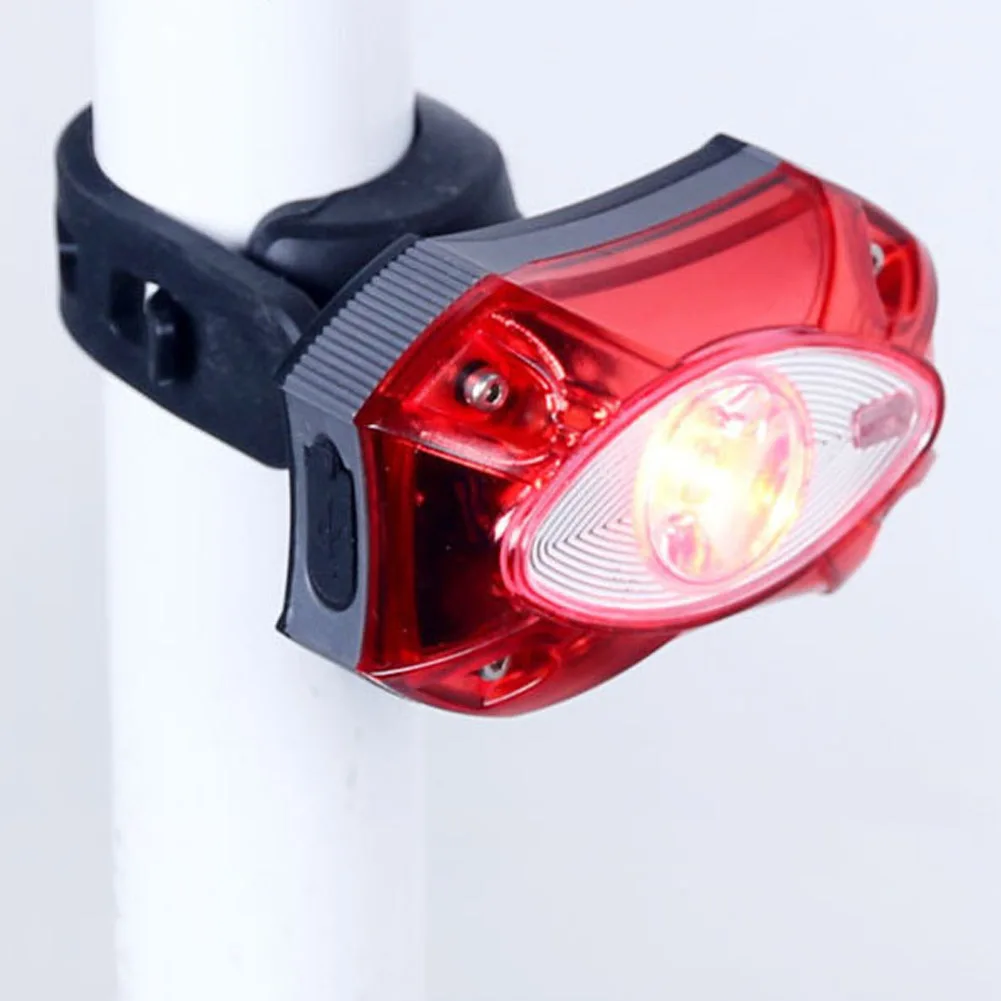 3W USB Rechargeable Rear Back Bicycle Light Rain Water Proof LED