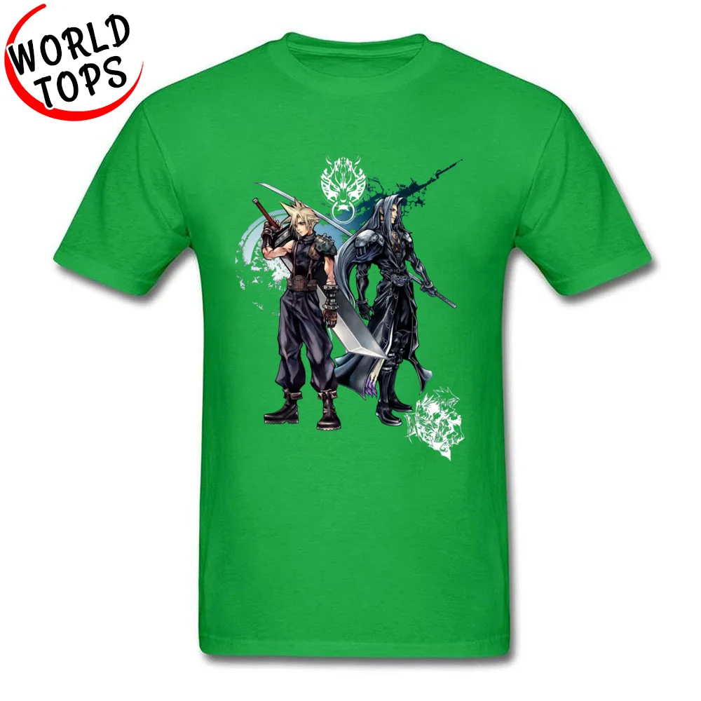 FFantasy -2365 Cotton Fabric Tees for Men Geek Tshirts comfortable Special O-Neck Tshirts Short Sleeve Top Quality FFantasy -2365 green