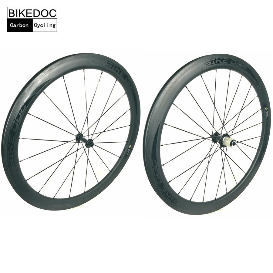 

BIKEDOC Carbon Wheels Clincher 700c Bicycle Wheels Light Weight Roue Carbone 50mm Rodas De Carbono Road Bike Wheels