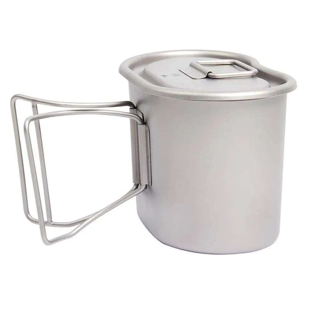 Keith 700 ml de titanio militar de la caja de almuerzo de cantina taza con tapa