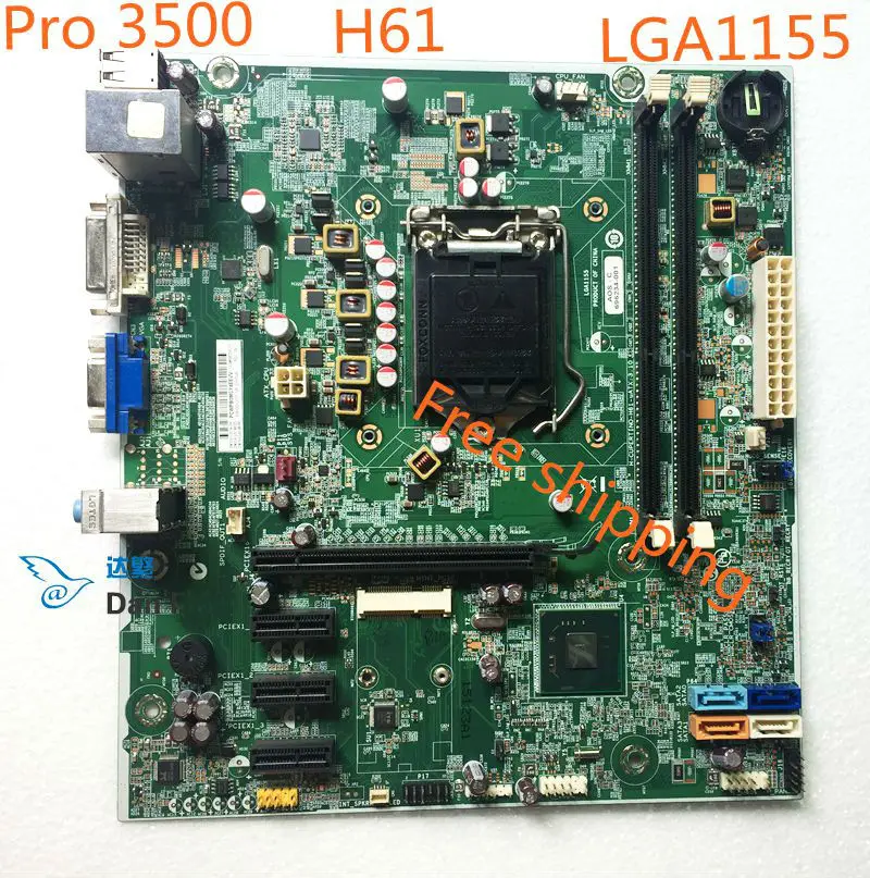 Материнская плата 696234 001 для настольного ПК HP Pro 3500 материнская 701413 H CUPERTINO H61 uATX: 3 10