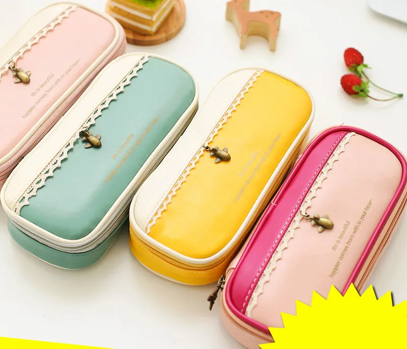 

School supplies stationery large capacity minimalist students Pencil case