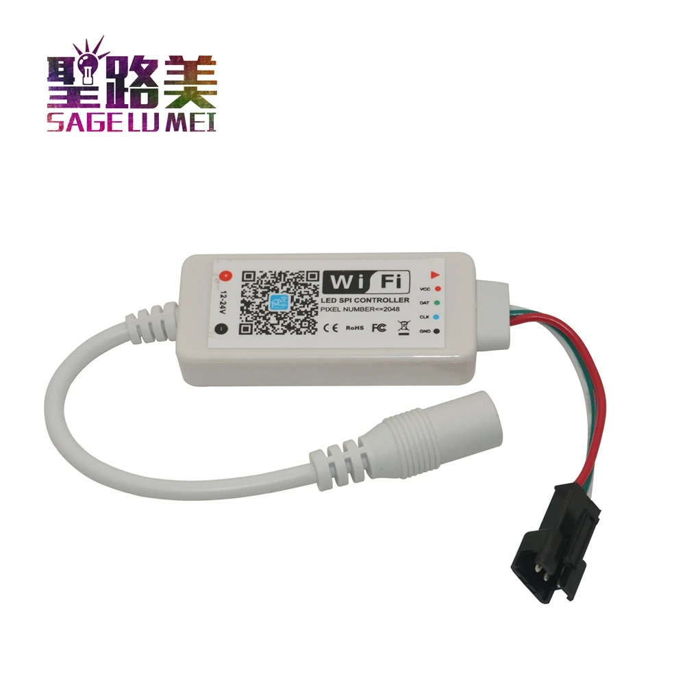 DC5V-24V светодиодный SPI контроллер DC12V WS2811 SK6812 2812 1903ic адресуемый пиксель Мини WiFi