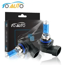 2 шт. 9006 HB4 55 Вт, 12-тивольтная галогенная лампа для задних фар лампы Автомобильные светодиодные лампы фар 5000 К супер яркий белый свет авто фары