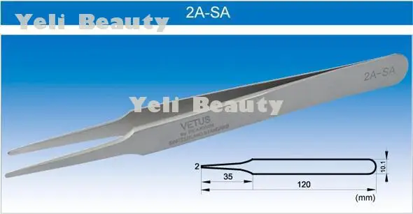 2 piezas de alta precisión SA pestañas pinzas para la extensión de pestañas maquillaje pinzas de acero inoxidable herramientas de pestañas pinzas Vetus 2 piezas de alta precisión SA pestañas pinzas para la extensión de pestañas maquillaje pinzas de acero inoxidable herramientas de pestañas pinzas Vetus