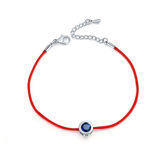 10 Colors Red Rope Bracelet Round 6mm Cubic Zircon Charm Friendship Bracelets & Bangles For Women Wedding Party Jewelry Gift