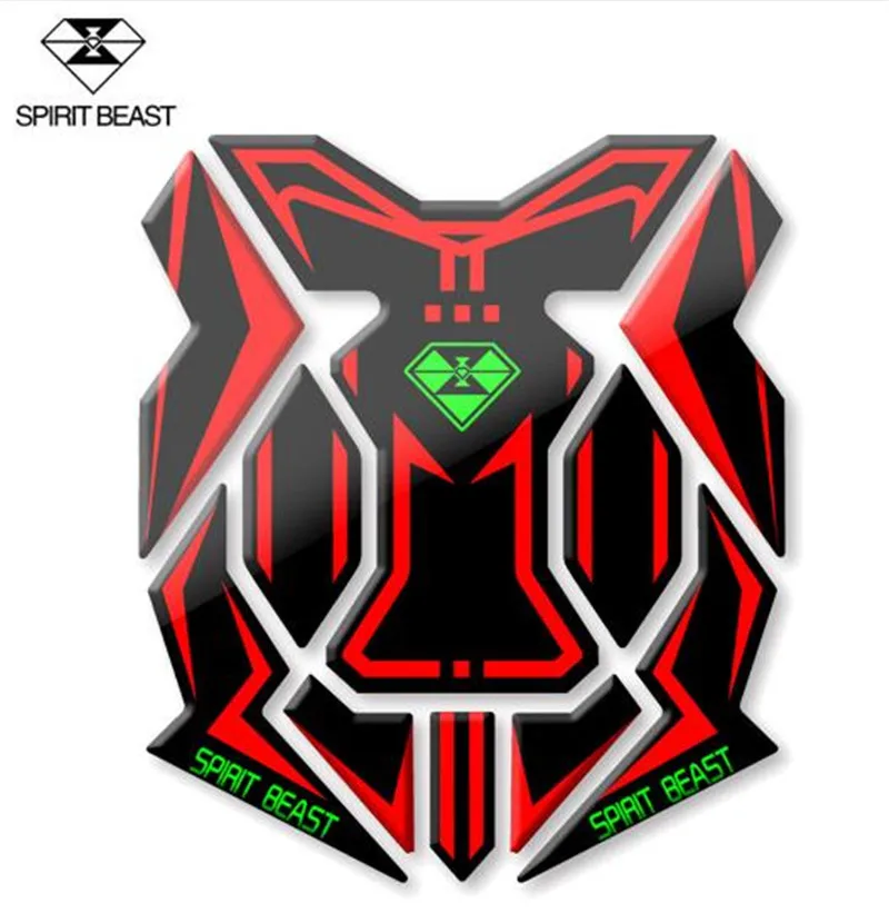 

SPIRIT BEAST Motorcycle Sticker Moto Pegatinas Gas Feul Tank Pad Motorbike Decals Autocollant Waterproof Reflective Sticker