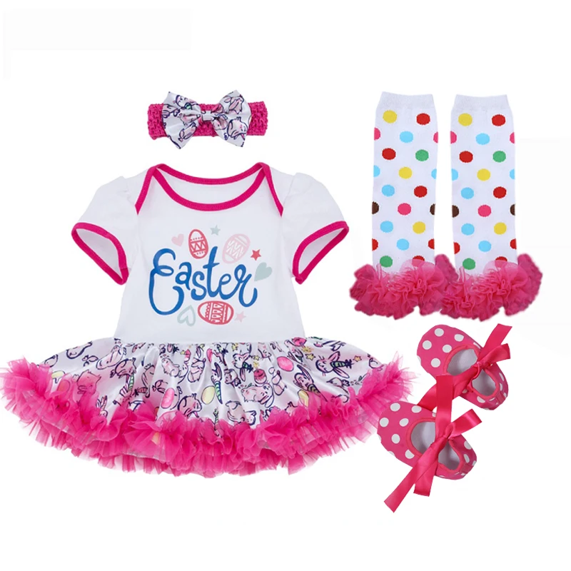 New Infant Toddler Newborn Baby Girls Clothes Easter Cotton Sets Easter