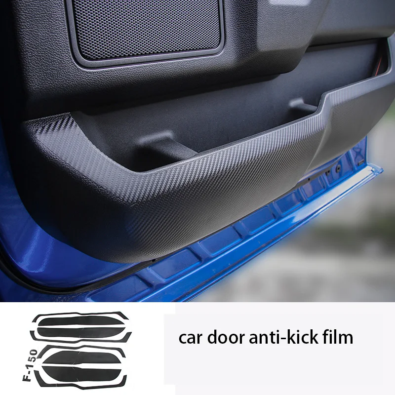 

lsrtw2017 carbon fiber film car door anti-kick film for Ford F150 F-150 2015 2016 2017 2018 2019