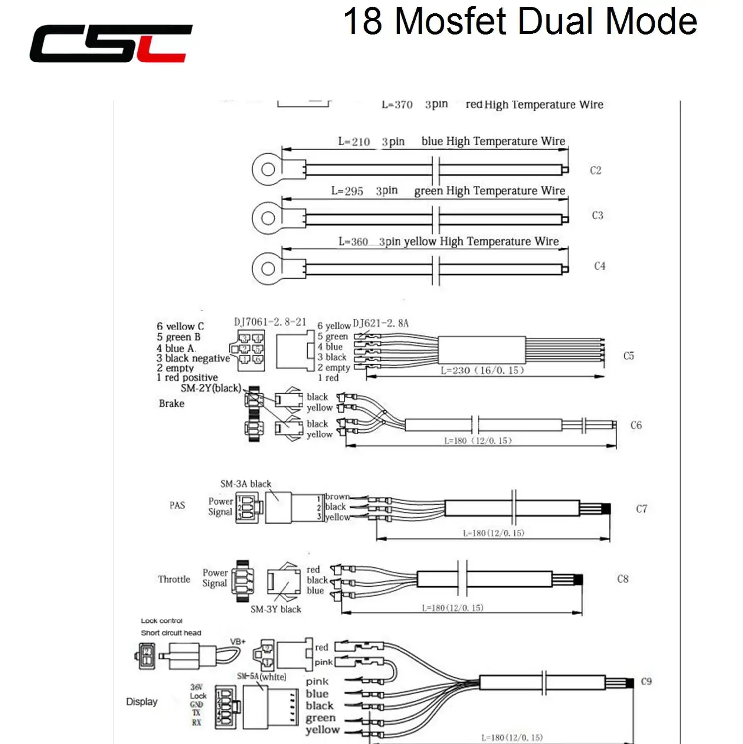 Clearance Universal Lcd Controller 45A 48V 1500W/2000W DC Brushless Speed Dual Mode Controller for Brushed Motor 18 Mosfet 5