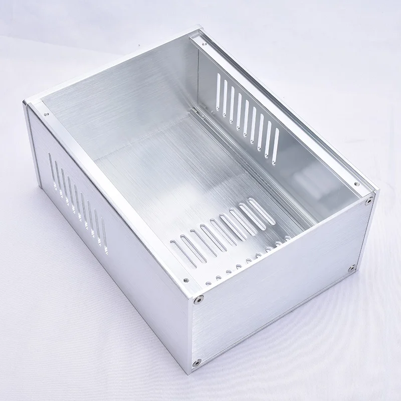 

NEW 1610 Silver All aluminum amplifier chassis / Preamplifier / Power housing/ AMP Enclosure / case / DIY box ( 168*100*229mm)