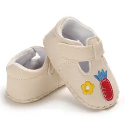 Новая детская обувь из искусственной кожи, нескользящая Мягкая подошва, обувь для малышей, весна-осень, обувь для малышей