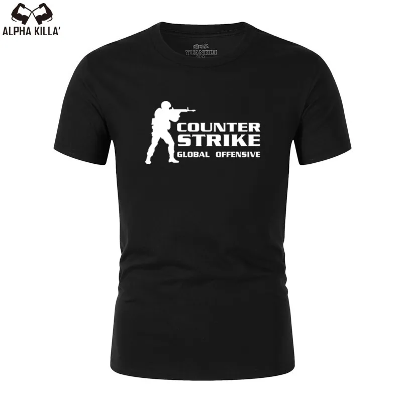 

2018 New CS GO Print T Shirt Counter Strike Global Offensive CSGO Hot Games TShirt Team Custom Men Boutique T-shirt