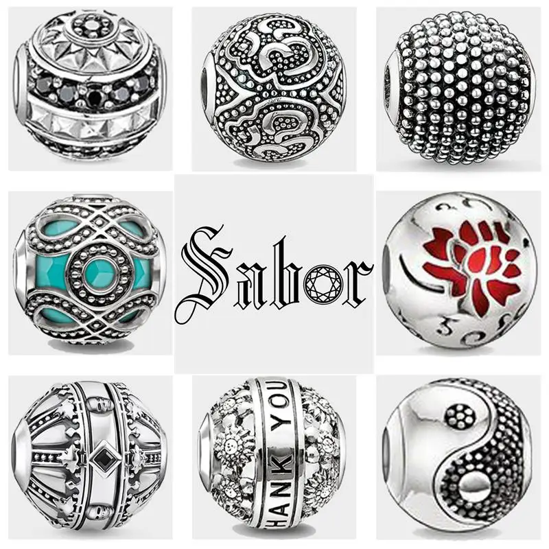 

female DIY Beads UFO Charm Fashion Silver Jewelry Gift Women Men Boy Girl Fit Bracelets Necklace 2019 New mens