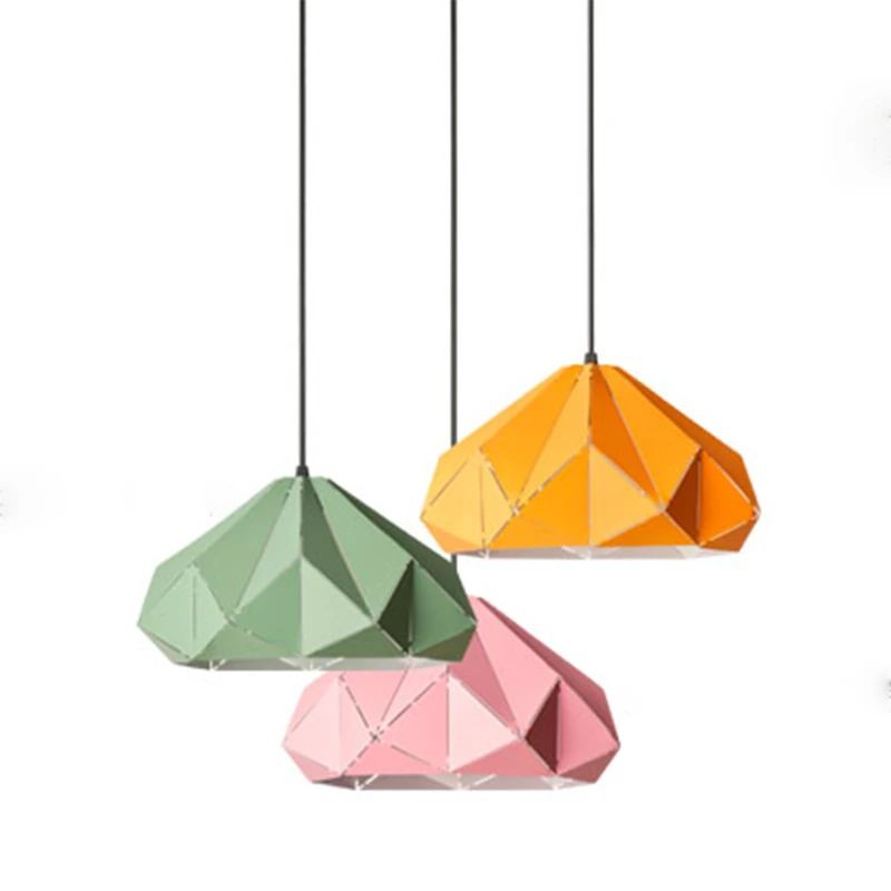 Eusolis подвесные светильники meedijzeren Polygon полые Droplight Decoratieve Home Verlichting для