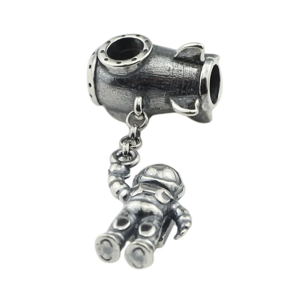 

Astronaut Charms Bead Fit Authentic Troll Bracelet Silver 925 Charms Original Sterling Silver Jewelry