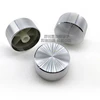 2pcs Aluminum alloy silver tangential smooth 34MM * 17MM knob potentiometer cap band switch cap Inner hole 6MM ► Photo 2/4