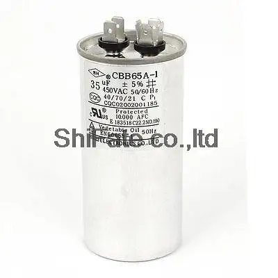 CBB65A-1 AC 450V 20/25/30/35/40/45/50/60/100UF 5% шайба кондиционер цилиндрический ходовой
