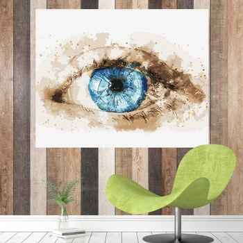 

paint by number art painting by number creative hand-painted eyes animal living room bedroom decorative painting