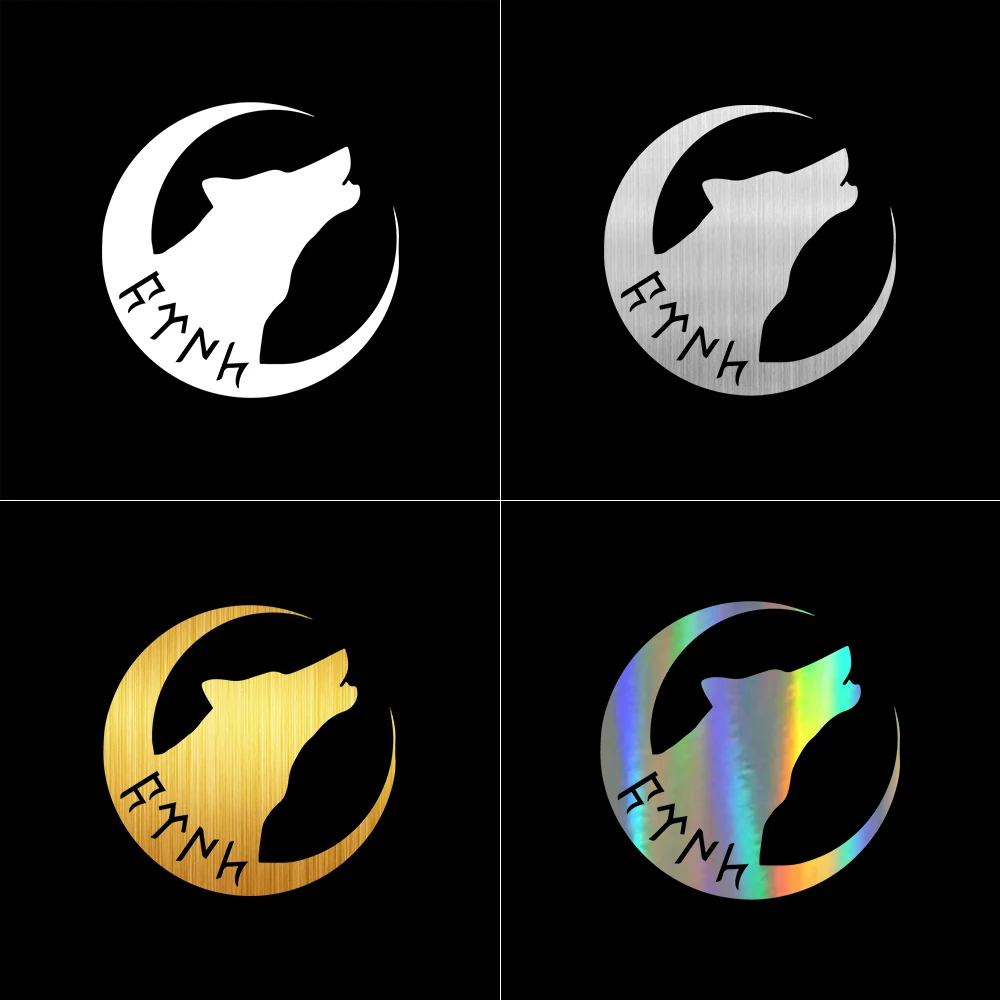 Виниловые наклейки и на окна автомобиля Moon and wolf в турецком стиле для украшения