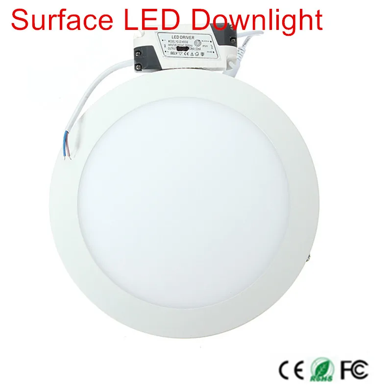 

No Cut ceiling 9w 15w 25w 30w Surface mounted led downlight Round panel light SMD Ultra thin circle ceiling Down lamp kitchen