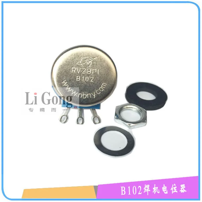 

Welder Potentiometer RV28P1 B102 1K2W Potentiometer Current Regulated Potentiometer for Metal Shell Welding Machine