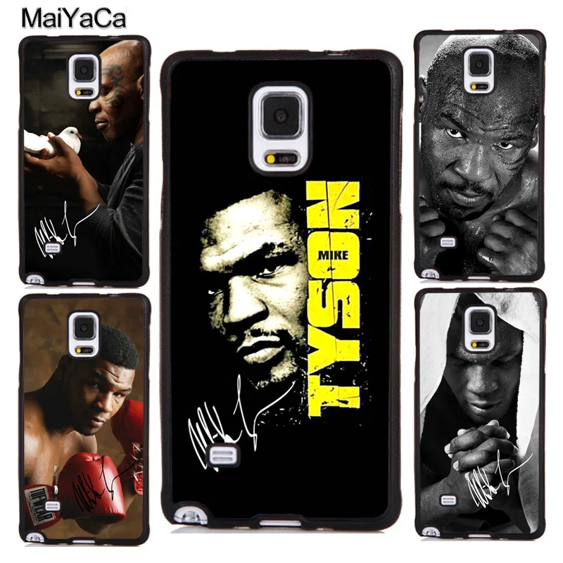 

MaiYaCa mike tyson Boxing Phone Bags Cases For Samsung Galaxy S5 S6 S7 edge S8 S9 S10 plus Note 9 5 8 Soft Rubber Cover Shell